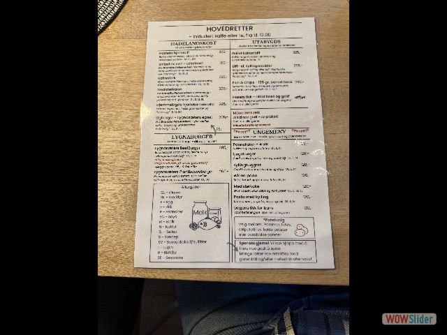 46_Gran, la carte du restaurant 46_Gran, la carte du restaurant