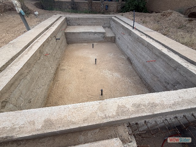66_Aoufous, Auberge des Anges, construction de la piscine